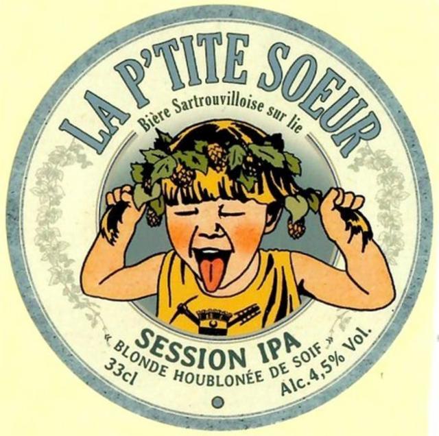 La P'tite Soeur Session IPA 4.5%, La P'tite Sœur - Val De Seine, France