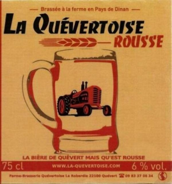 La Quévertoise Rousse 6.0%, Ferme Brasserie Quévertoise, France