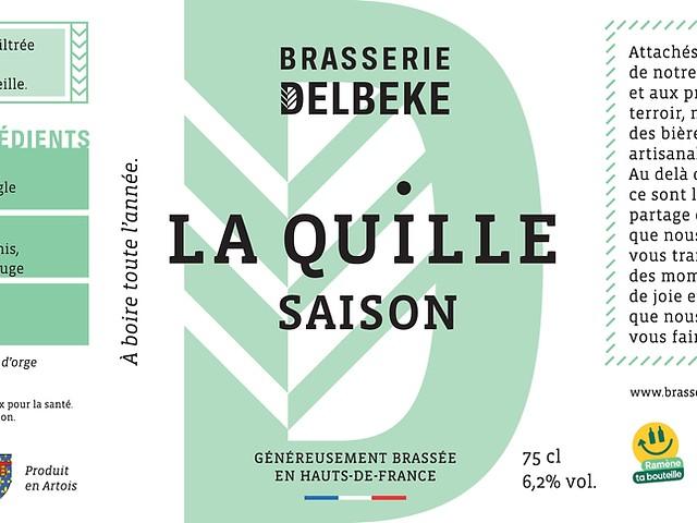 La Quille Saison 6.2%, Brasserie Delbeke (La Quille), France