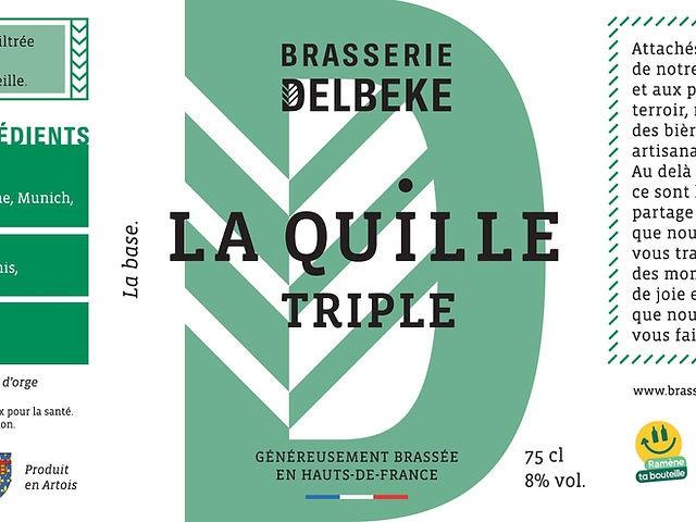 La Quille Triple 8.0%, Brasserie Delbeke (La Quille), France