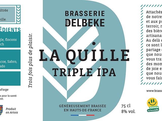 La Quille Triple IPA 8.0%, Brasserie Delbeke (La Quille), France