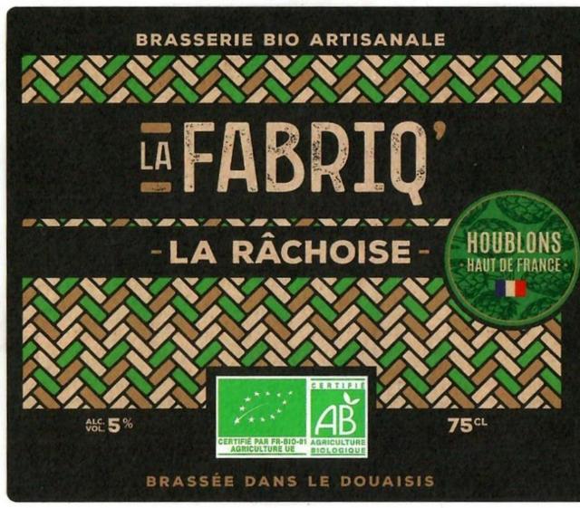 La Râchoise 5.0%, Brasserie Artisanale La Fabriq', France