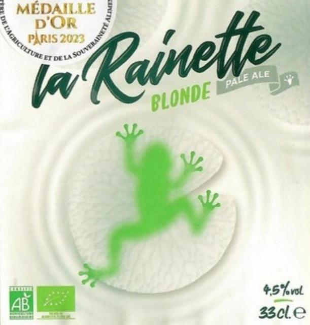 La Rainette Blonde Pale Ale 4.5%, La Rainette, France