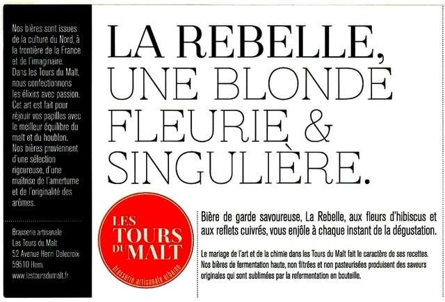 La Rebelle 8.3%, Les Tours Du Malt, France