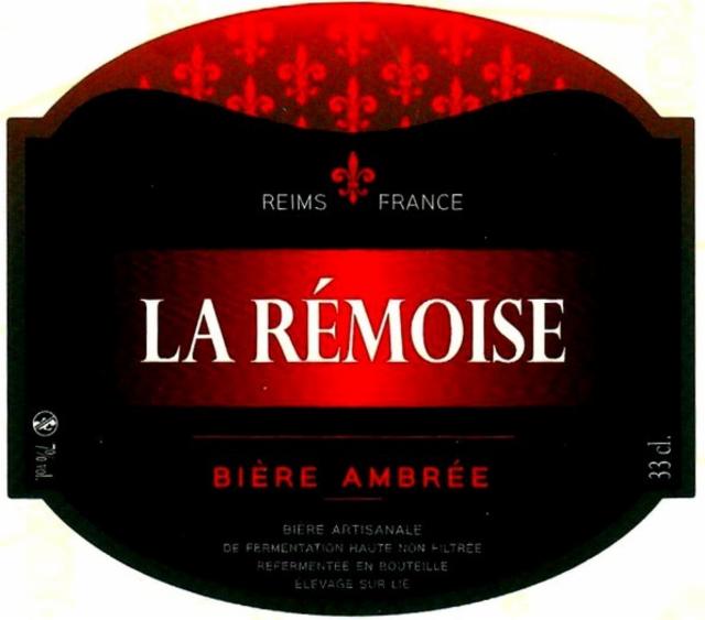 La Rémoise Ambrée 7.0%, Brasserie La Bouquine, France