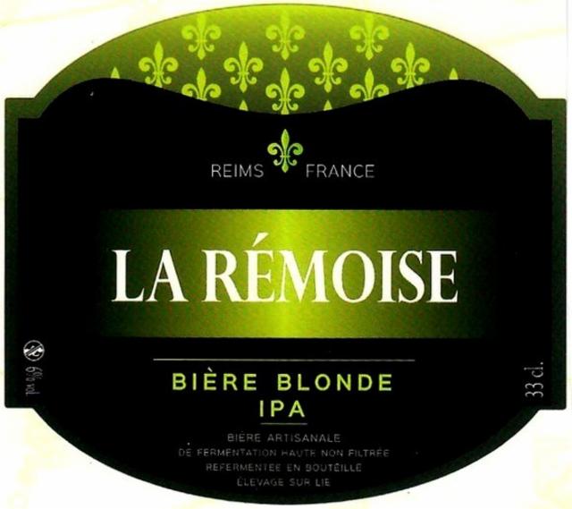 La Rémoise IPA 6.0%, Brasserie La Bouquine, France
