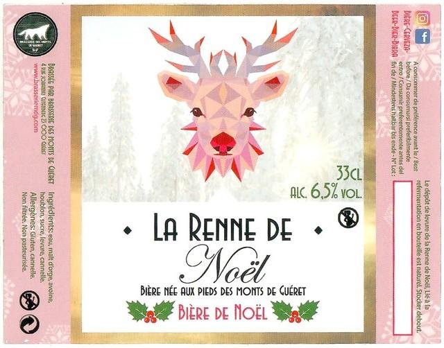 La Renne De Noël 6.5%, Brasserie Des Monts De Guéret, France
