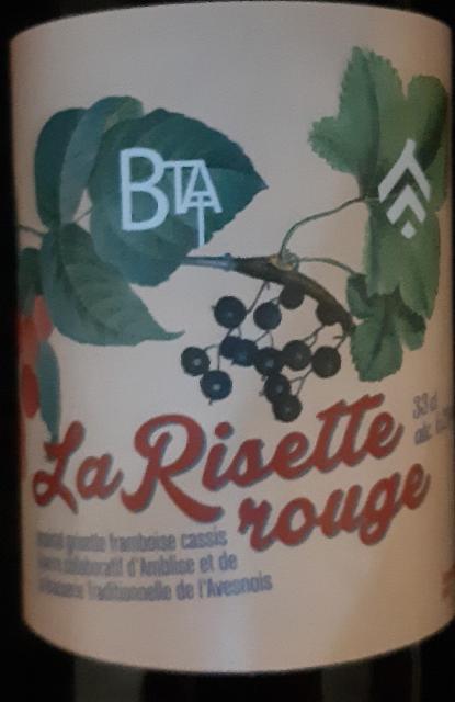 La Risette Rouge 6.2%, BTA - Brasserie Traditionnelle De L'Avesnois, France