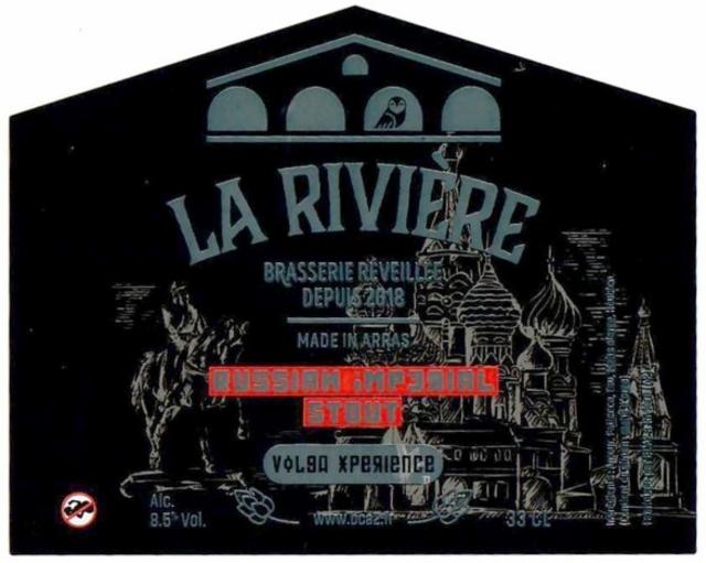 La Rivière Russian Imperial Stout 8.5%, BCA2 - La Rivière, France
