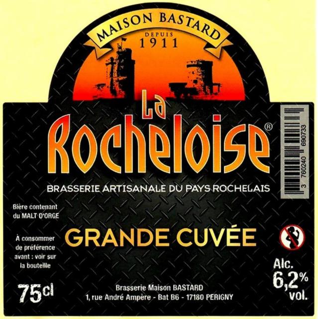 La Rocheloise Grande Cuvée 6.2%, Brasserie Rocheloise (Ex Maison Bastard), France