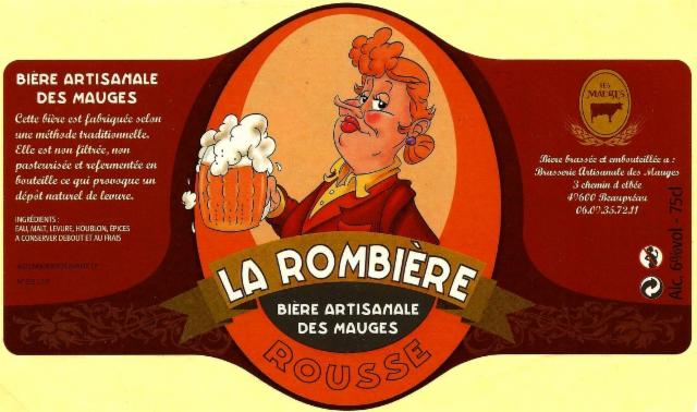 La Rombière Rousse 5.6%, Brasserie Artisanale Des Mauges (La Rombière), France