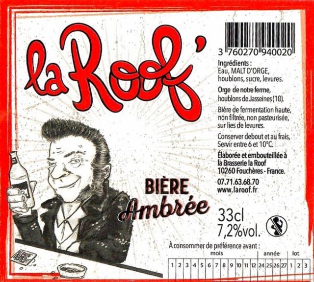 La Roof' Ambrée 7.2%, La Roof', France