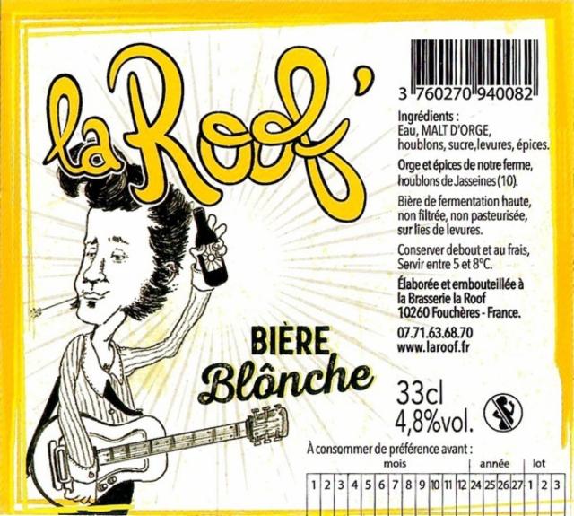 La Roof' Blônche 4.8%, La Roof', France