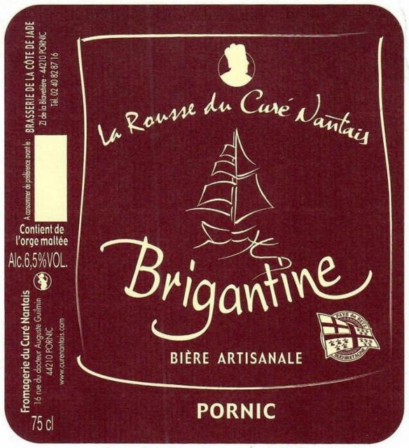 La Rousse Du Curé Nantais 6.5%, Brasserie De La Côte De Jade (Brigantine), France