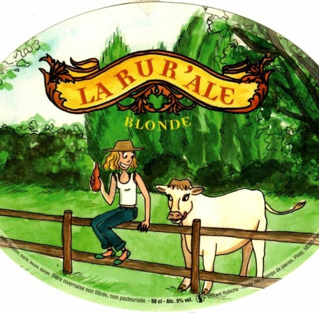 La Rur'Ale Blonde 5.0%, Brasserie Robiche - La Rur'Ale, France