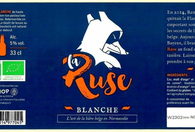 La Ruse Blanche 5.0%, Brasserie Baya - Inohop, France