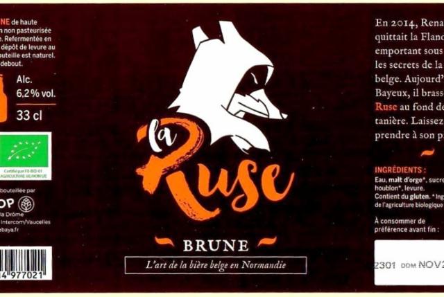 La Ruse Brune 6.2%, Brasserie Baya - Inohop, France
