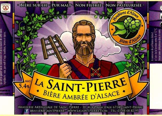 La Saint-Pierre Ambrée 5.4%, Brasserie La Saint-Pierre, France