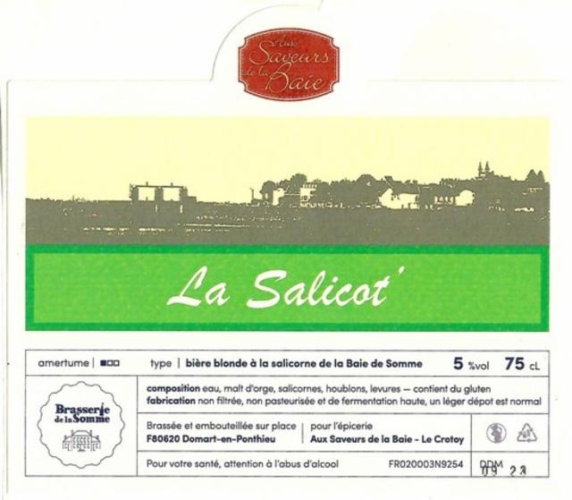 La Salicot 5.0%, Brasserie De La Somme, France