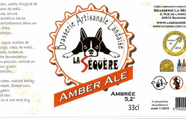 La Séquère Amber Ale 4.9%, La Sequère - Brasserie Artisanale Landaise, France