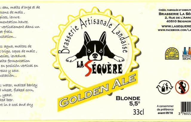 La Séquère Golden Ale 5.5%, La Sequère - Brasserie Artisanale Landaise, France