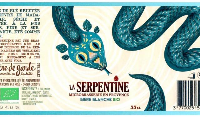 La Serpentine Blanche Bio 4.8%, Brasserie La Serpentine, France
