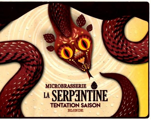 La Serpentine Tentation Saison Blonde, Brasserie La Serpentine