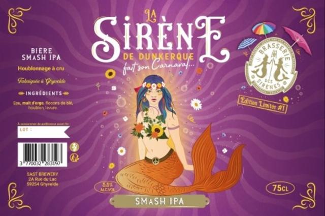 La Sirène de Dunkerque fait son Carnaval 6.5%, Brasserie Des Sirènes, France