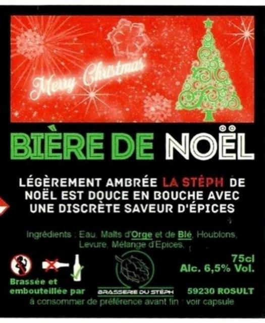 La Stéph Bière De Noël 6.5%, Brasserie Du Stéph, France