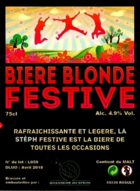 La Stéph Blonde Festive, Brasserie Du Stéph