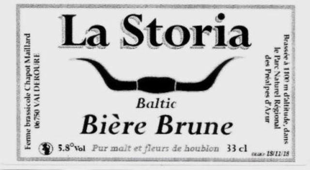 La Storia Brune 6.0%, Ferme Brassicole Chapot Maillard (La Storia), France