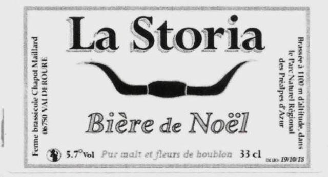 La Storia De Noël 5.8%, Ferme Brassicole Chapot Maillard (La Storia), France