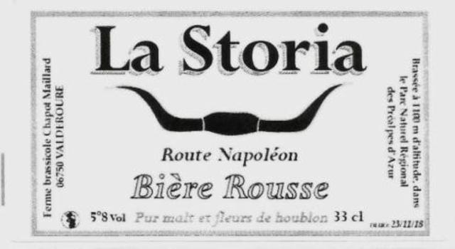 La Storia Rousse 5.6%, Ferme Brassicole Chapot Maillard (La Storia), France