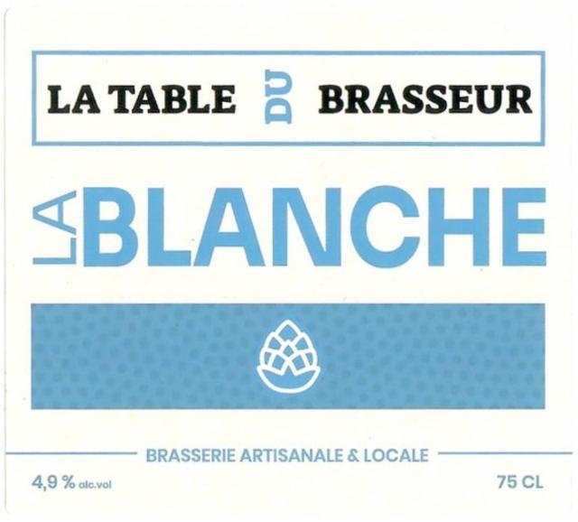 La Table Du Brasseur Blanche 4.9%, La Table Du Brasseur, France