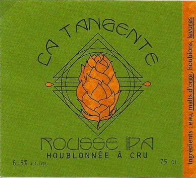 La Tangente Rousse IPA 5.9%, Brasserie Des Petites Goulées (La Tangente), France