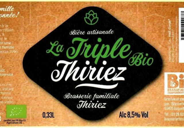 La Thiriez Triple 8.5%, Brasserie Thiriez, France
