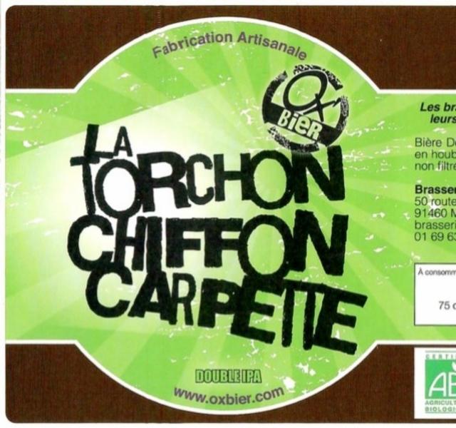 La Torchon Chiffon Carpette 8.0%, Brasserie OX - Ochs Père & Fils (Marcoussis), France