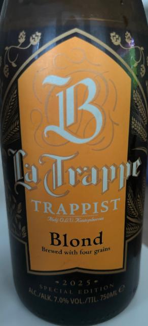 La Trappe Blond Special Edition 2025 7.0%, La Trappe Trappist - Abdij O.L.V. Koningshoeven, Netherlands