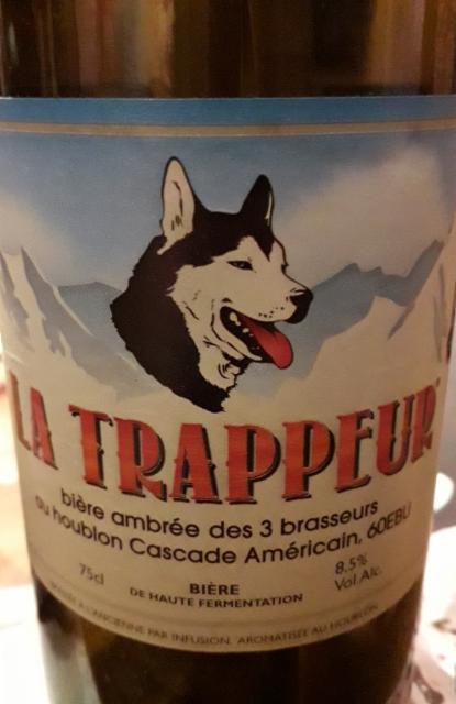 La Trappeur 8.5%, Les 3 Brasseurs / The 3 Brewers, France