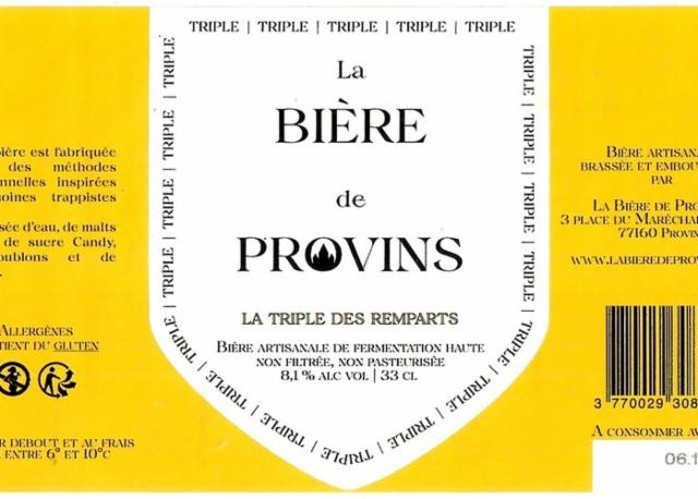 La Triple Des Remparts 8.1%, La Bière De Provins, France