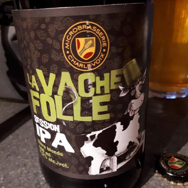 La Vache Folle session IPA 4.2%, Microbrasserie Charlevoix / Le Saint Pub, Canada