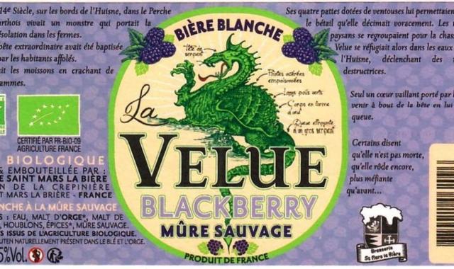 La Velue Blackberry Mûre Sauvage 5.0%, Saint Mars La Bière (Velue), France