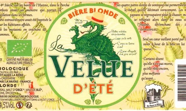 La Velue D'Été 4.5%, Saint Mars La Bière (Velue), France