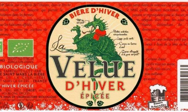 La Velue D'Hiver Épicée 5.2%, Saint Mars La Bière (Velue), France