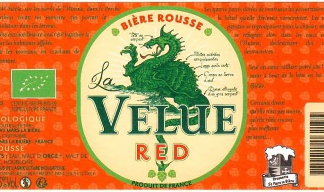La Velue Red 5.0%, Saint Mars La Bière (Velue), France