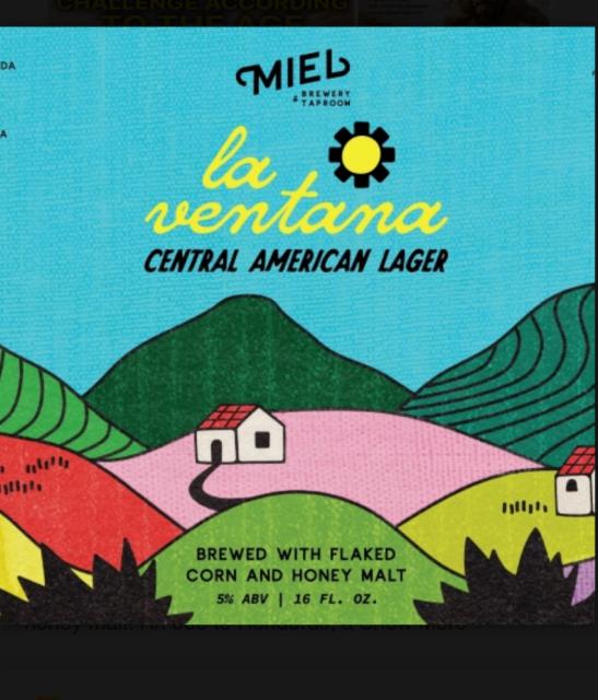 La Ventana Central American Lager, Miel Brewery & Taproom