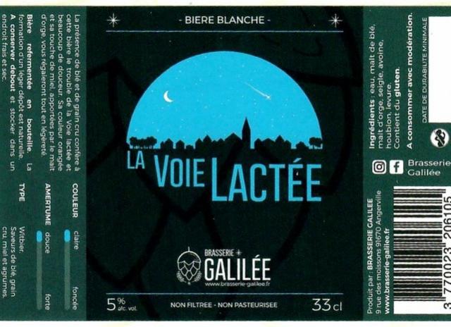 La Voie Lactée 5.0%, Brasserie Galilée, France