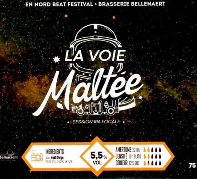 La Voie Maltée 5.5%, Brasserie Bellenaert, France