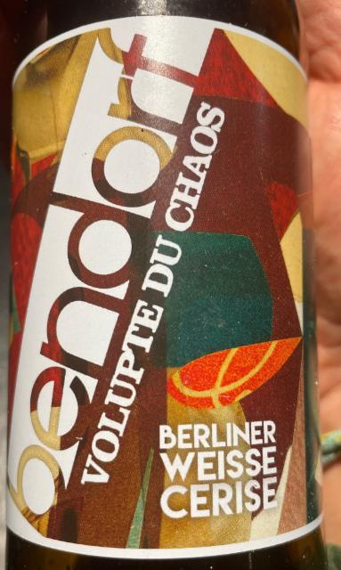 La volupté du chaos - berliner weiss cerise 4.5%, Brasserie Bendorf, France
