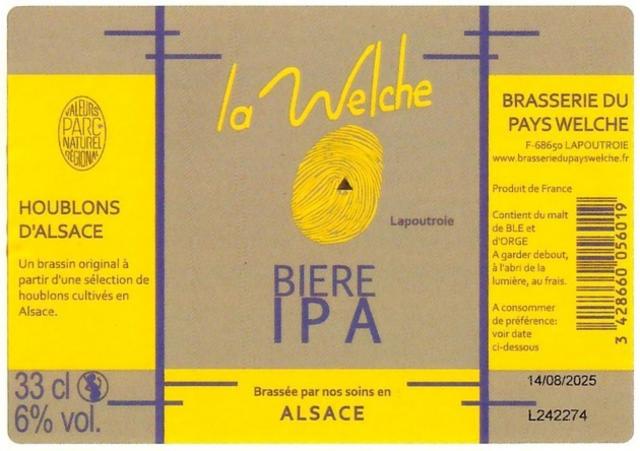 La Welche IPA, Brasserie Du Pays Welche